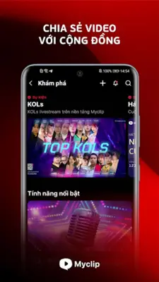 MyClip - Mạng xã hội Video android App screenshot 12