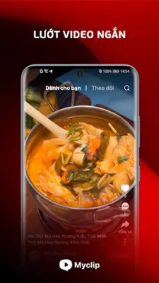 MyClip - Mạng xã hội Video android App screenshot 14