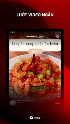 MyClip - Mạng xã hội Video android App screenshot 2