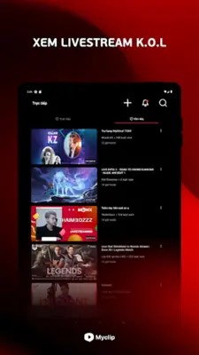 MyClip - Mạng xã hội Video android App screenshot 3