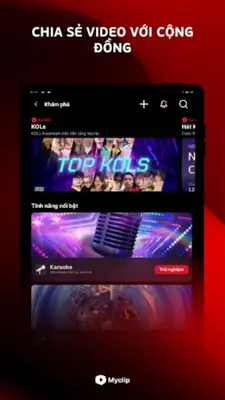 MyClip - Mạng xã hội Video android App screenshot 6